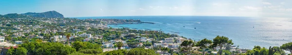 Panorama Utsikt Över Den Italienska Staden Forio Ischia — Stockfoto