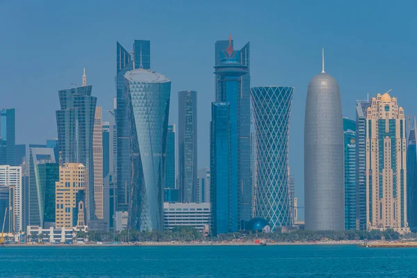 Skyline Doha Capital Qatar — Stock Photo, Image