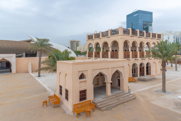 Дворец шейха Абдуллы бин Джассима Аль-Тани в Национальном музее Катара в Дохе.
