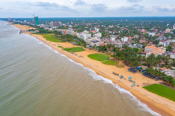 Flygfoto Över Negombo Strand Sri Lanka — Stockfoto