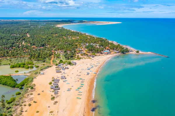 stock image Aerial view of Kalpitiya beach in Sri Lanka.