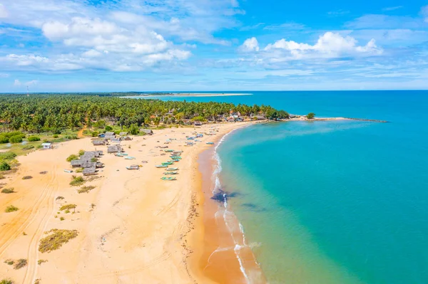 Sri Lanka Daki Kalpitiya Plajının Havadan Görüntüsü — Stok fotoğraf