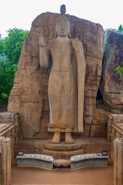 Estátua Aukana Buddha Sri Lanka — Fotografia de Stock