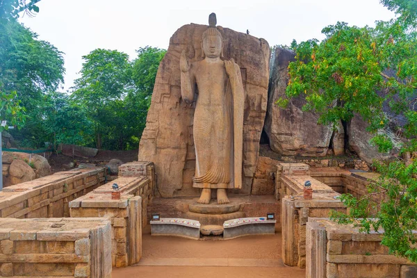Sri Lanka Aukana Buddha Heykeli — Stok fotoğraf