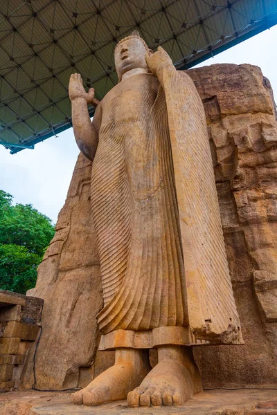 stock image Aukana buddha statue in Sri Lanka.