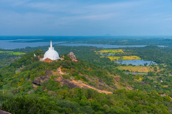 Вид Воздуха Буддистский Объект Михайнтале Шри Ланке — стоковое фото
