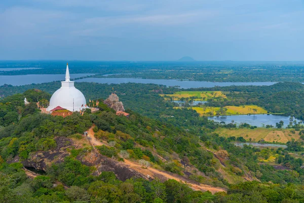 Вид Воздуха Буддистский Объект Михайнтале Шри Ланке — стоковое фото