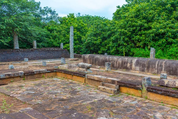 Refectory Boeddhistische Site Van Mihintale Sri Lanka — Stockfoto