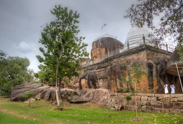 Temple Isurumuniya Rajamaha Viharaya Près Anuradhapura Sri Lanka — Photo