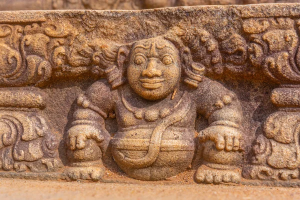 Ancient carving at Anuradhapura cultural sight in Sri lanka.