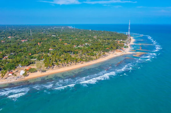 Sri Lanka Daki Moorkkam Plajının Hava Manzarası — Stok fotoğraf