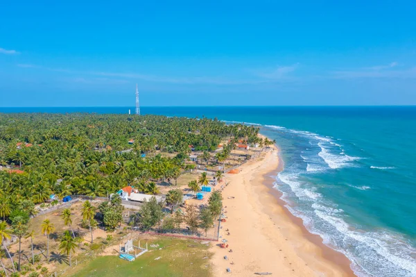 Αεροφωτογραφία Της Παραλίας Moorkkam Στη Σρι Λάνκα — Φωτογραφία Αρχείου