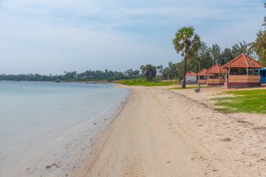 Jaffna yakınlarındaki Chaddy Plajı, Sri Lanka.