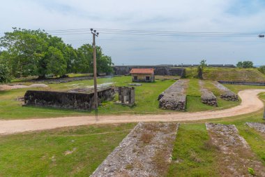 Jaffna, Sri Lanka 'daki eski askeri kale..