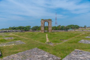 Jaffna, Sri Lanka 'daki eski askeri kale..