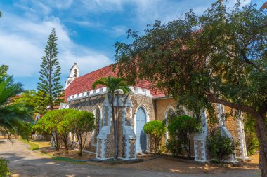 Jaffna, Sri Lanka 'daki eski bir kilisenin manzarası.