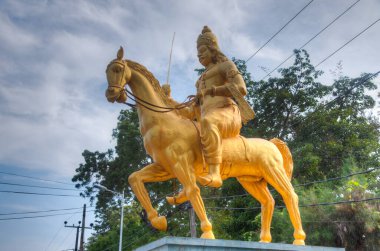 Kral Sangiliyan 'ın Jaffna, Sri Lanka' daki heykeli.