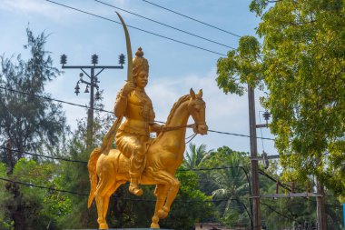 Kral Sangiliyan 'ın Jaffna, Sri Lanka' daki heykeli.