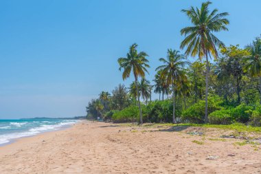 Sri Lanka 'daki Nilaveli plajında güneşli bir gün..