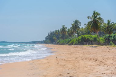 Sri Lanka 'daki Nilaveli plajında güneşli bir gün..