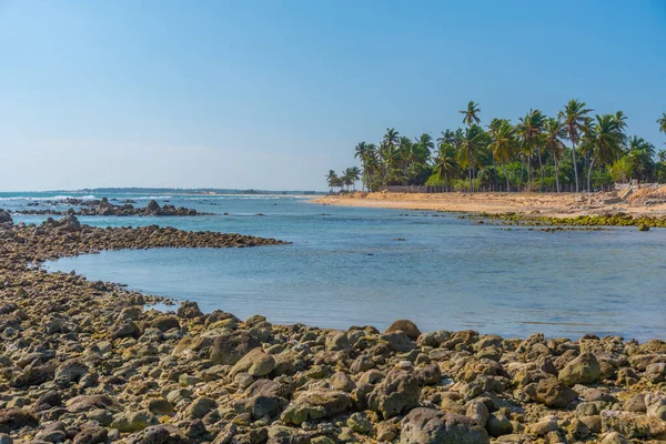 Vista Playa Moorkkam Sri Lanka —  Fotos de Stock