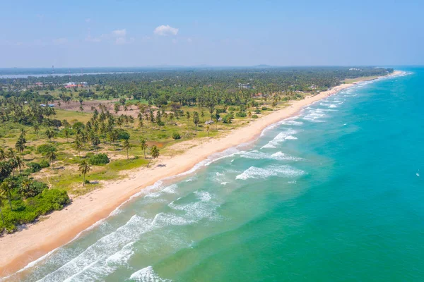 Sri Lanka Daki Nilaveli Plajının Havadan Görüntüsü — Stok fotoğraf