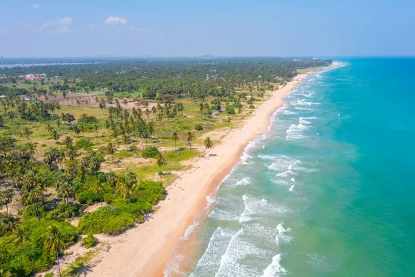 Αεροφωτογραφία Της Παραλίας Νιλαβέλι Στη Σρι Λάνκα — Φωτογραφία Αρχείου