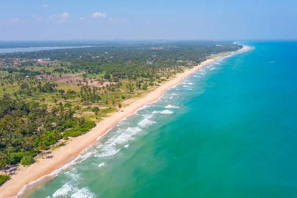 Sri Lanka Daki Nilaveli Plajının Havadan Görüntüsü — Stok fotoğraf