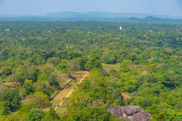 Вид Воздуха Сады Сигирии Шри Ланке — стоковое фото