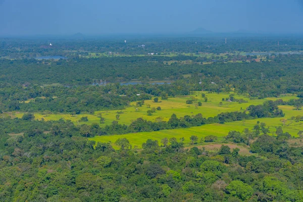 Vista Aérea Del Paisaje Cerca Sigiriya Sri Lanka — Foto de Stock