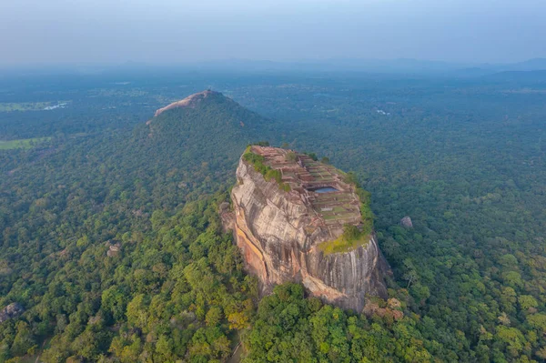 Закат Высоты Птичьего Полета Крепости Сигирия Шри Ланке — стоковое фото