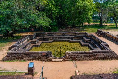 Polonnaruwa, Sri Lanka 'daki kraliyet sarayında havuz..