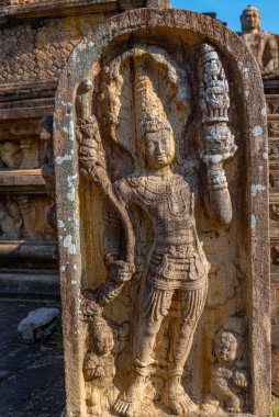 Polonnaruwa harabelerinde vatadaj kalıntıları, Sri Lanka.