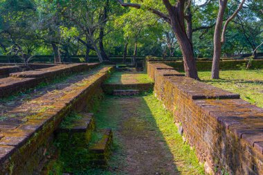 Polonnaruwa, Sri Lanka 'daki kraliyet sarayının kalıntıları..