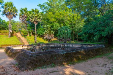 Polonnaruwa, Sri Lanka 'daki kraliyet sarayında havuz..
