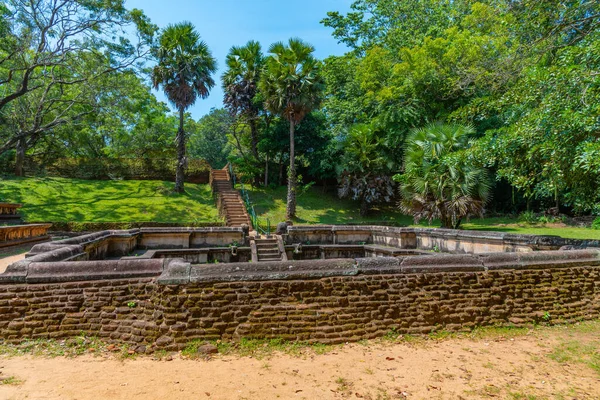 Basen Pałacu Królewskim Polonnaruwa Sri Lanka — Zdjęcie stockowe
