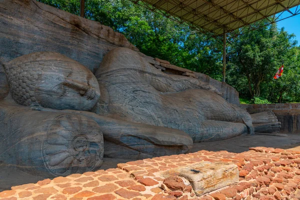 Buddha Staty Vid Gal Vihara Helgedomen Polonnaruwa Sri Lanka — Stockfoto
