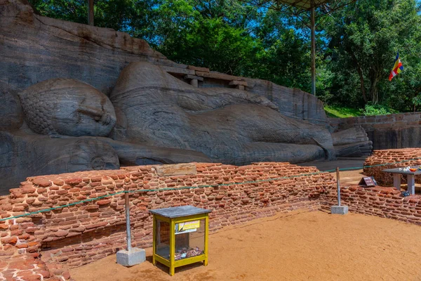 Polonnaruwa Sri Lanka Daki Gal Vihara Tapınağında Buda Heykeli — Stok fotoğraf