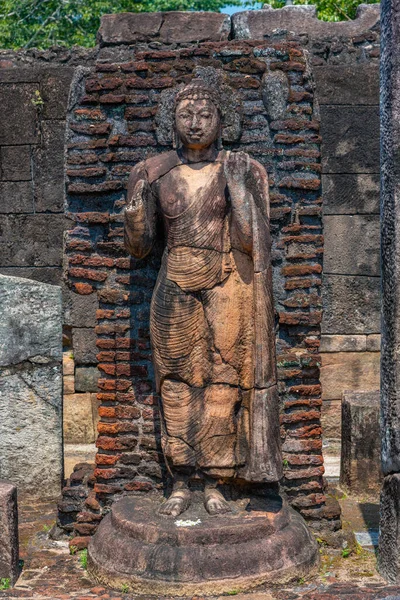 Statue Hatadage Nel Quadrilatero Delle Rovine Polonnaruwa Sri Lanka — Foto Stock