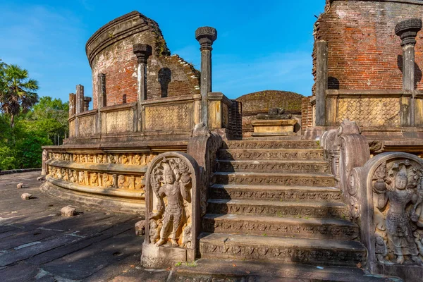 Polonnaruwa Romok Négyszögletében Lévő Vatadage Romok Srí Lanka — Stock Fotó