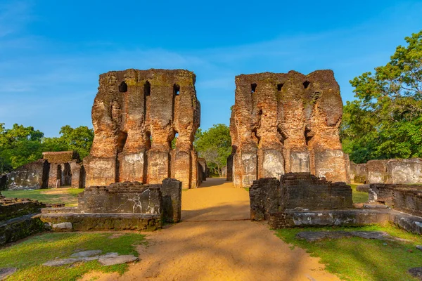 Királyi Palota Romjai Polonnaruwában Srí Lankán — Stock Fotó