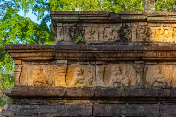 Esculturas Palácio Real Polonnaruwa Sri Lanka — Fotografia de Stock
