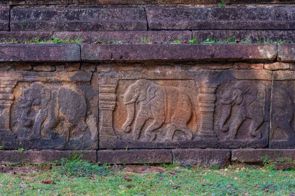 Esculturas Palácio Real Polonnaruwa Sri Lanka — Fotografia de Stock