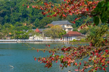 Kandy, Sri Lanka 'daki Kutsal Diş Kalıntısı Tapınağı.