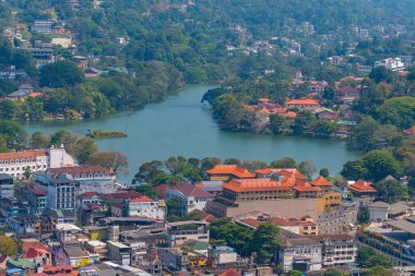 Havadan görünümü Kandy, Sri Lanka.