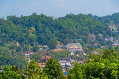 Havadan görünümü Kandy, Sri Lanka.