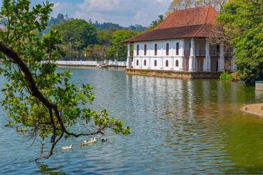 Kandy, Sri Lanka 'daki Kutsal Diş Kalıntısı Tapınağı.