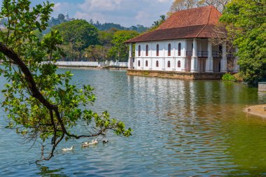 Kandy, Sri Lanka 'daki Kutsal Diş Kalıntısı Tapınağı.