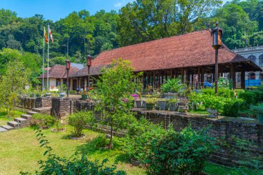 Kandyan Sarayı 'ndan Magul Maduwa (Seyirci Salonu), Kandy, Sri Lanka.