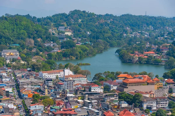 stock image Aerial view of Kandy, Sri Lanka.